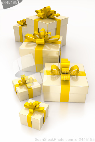 Image of gift boxes yellow