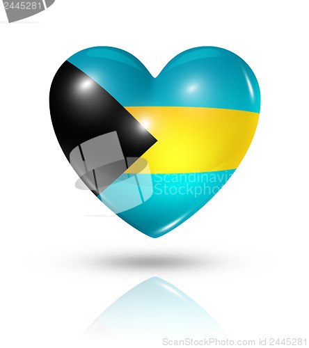 Image of Love Bahamas, heart flag icon