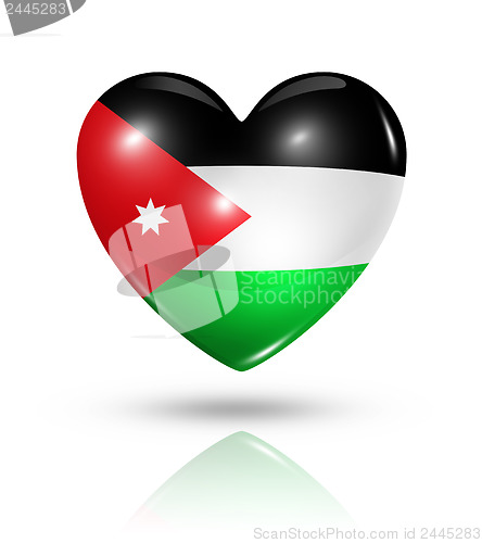 Image of Love Jordan, heart flag icon