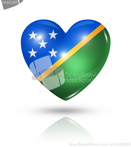 Image of Love Solomon Islands, heart flag icon