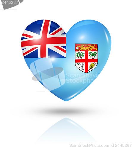 Image of Love Fiji, heart flag icon