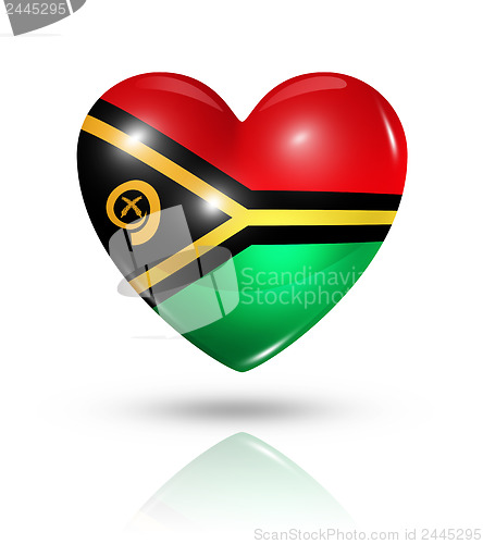 Image of Love Vanuatu, heart flag icon