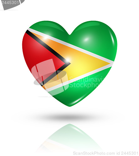 Image of Love Guyana, heart flag icon
