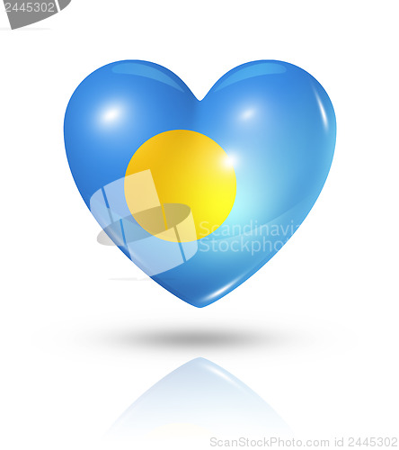 Image of Love Palau, heart flag icon