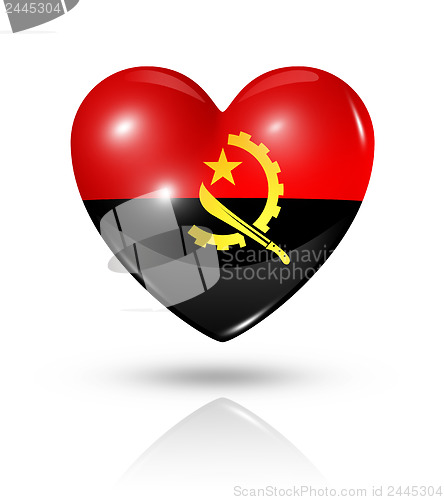 Image of Love Angola, heart flag icon