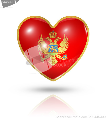 Image of Love Montenegro, heart flag icon