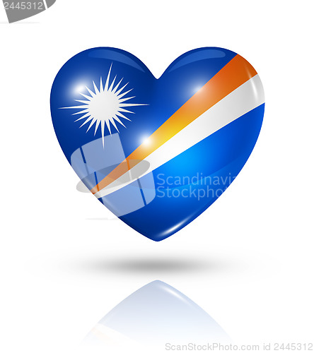 Image of Love Marshall Islands, heart flag icon