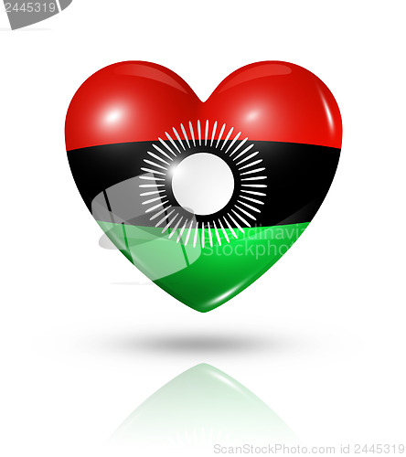 Image of Love Malawi, heart flag icon