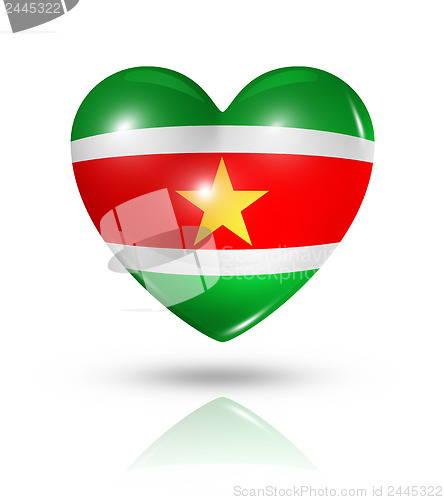 Image of Love Suriname, heart flag icon