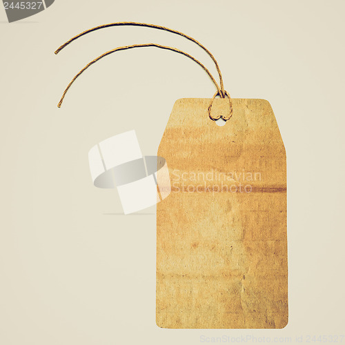 Image of Retro look Tag label