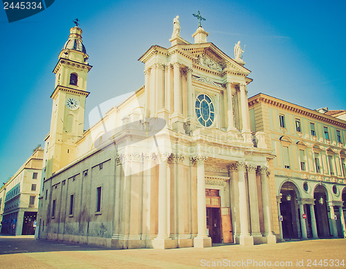 Image of Retro look Santa Cristina and San Carlo church