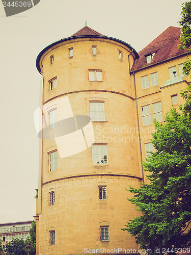 Image of Retro look Altes Schloss (Old Castle), Stuttgart