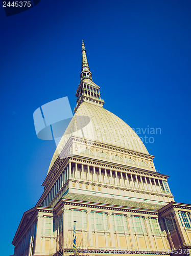 Image of Retro look Mole Antonelliana, Turin