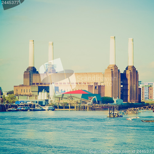 Image of Vintage look Battersea Powerstation, London