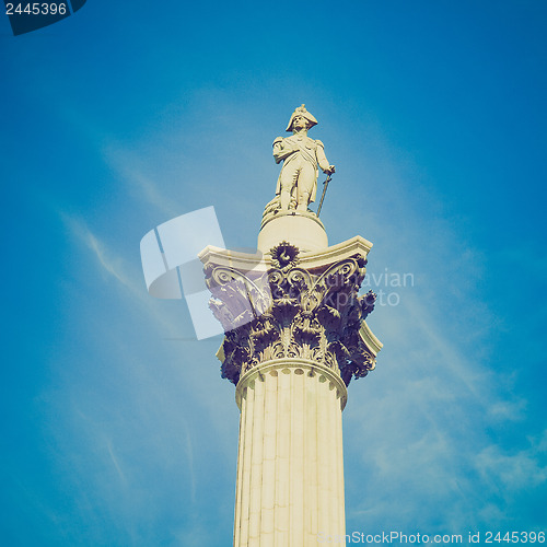 Image of Vintage look Nelson Column London