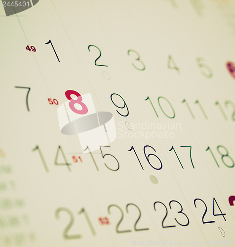 Image of Retro look Calendar