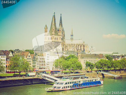 Image of Retro look Koeln panorama