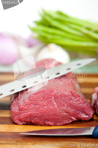 Image of raw beef and pork ribs