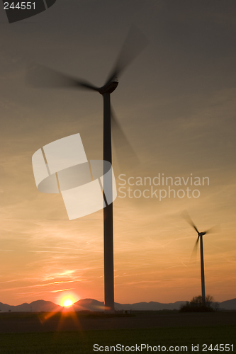 Image of Wind energy and sun