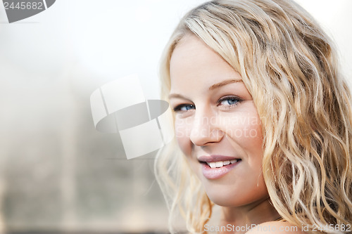 Image of blonde woman portrait