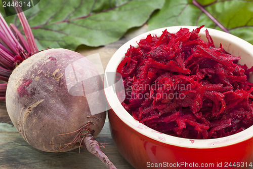 Image of red beet grated