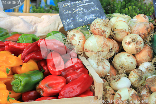 Image of Peppers and onions