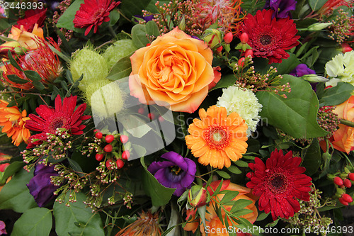 Image of Colorful floral arrangement