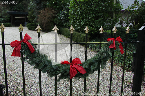 Image of Garland on a fence