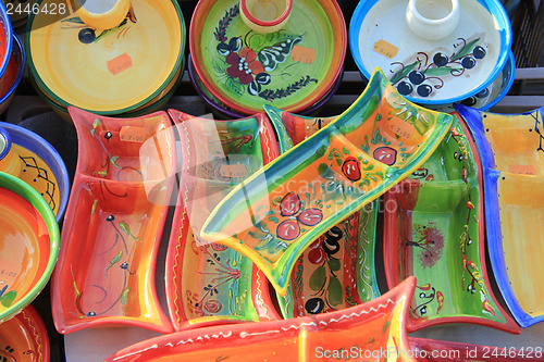 Image of Pottery at a market