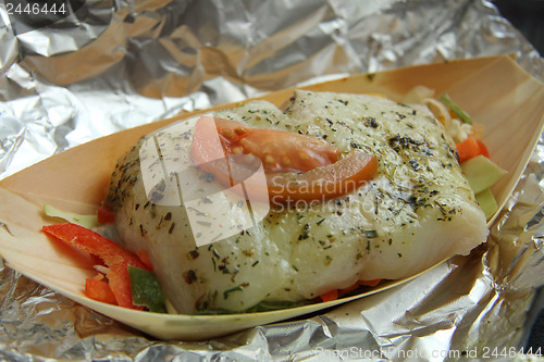 Image of Fish fillet with tomato