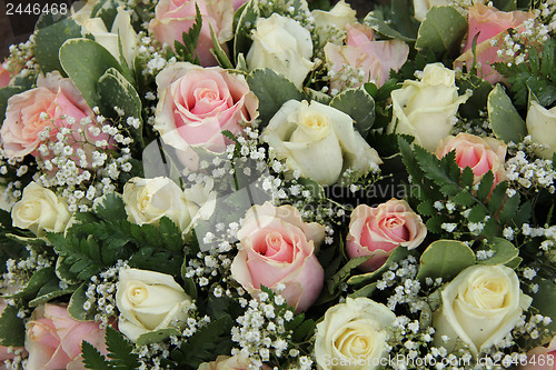 Image of Wedding arrangement in pink and white