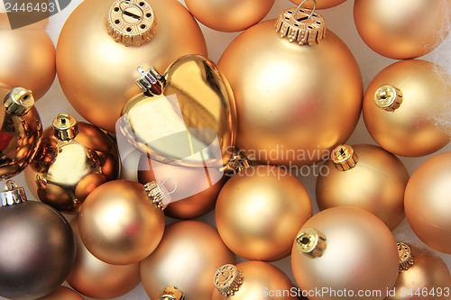 Image of Golden Christmas decorations