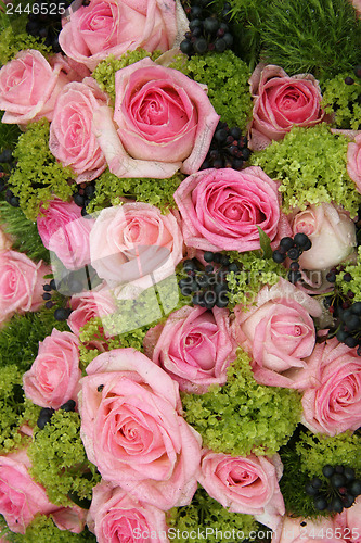 Image of pink flower arrangement