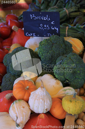 Image of Broccoli and pumpkins