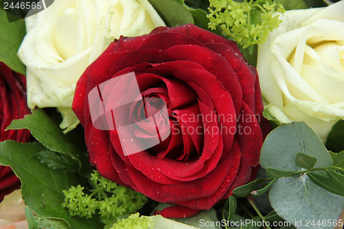 Image of Bridal arrangement in pink, red and white