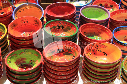 Image of Pottery at a market