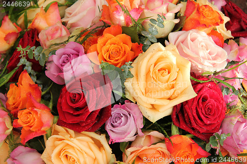 Image of Colorful rose bouquet