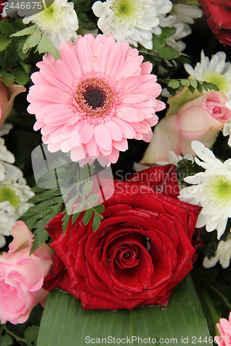 Image of Wedding arrangement in pink and white