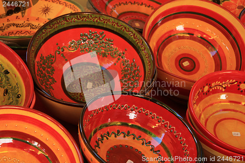 Image of Pottery at a market