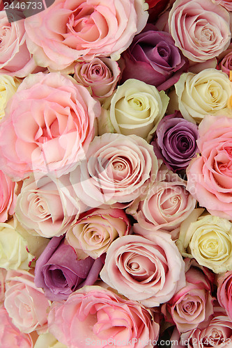 Image of Bridal flowers in pastel shades