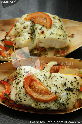 Image of Fish fillet with tomato