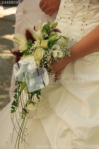 Image of Bride with bouquet