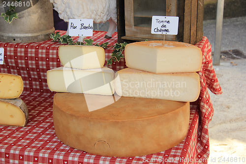 Image of Cheese at a Provencal market