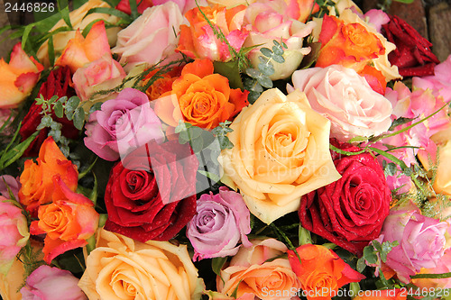 Image of Colorful rose bouquet