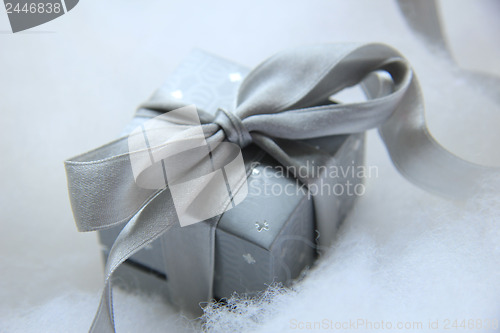 Image of Silver Christmas gift