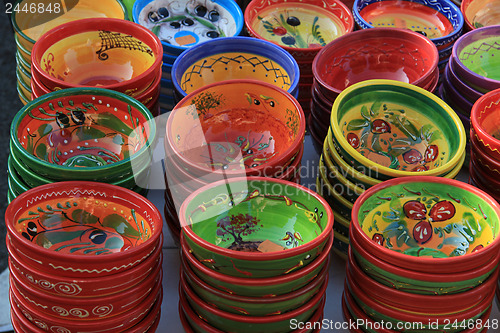 Image of Pottery at a market