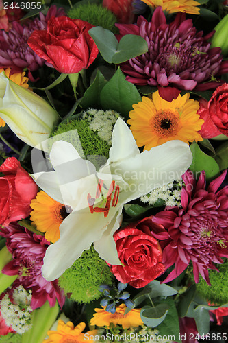 Image of Multicolored bridal bouquet