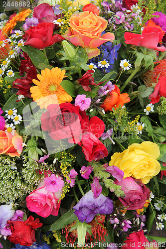 Image of Flower arrangement in bright colors