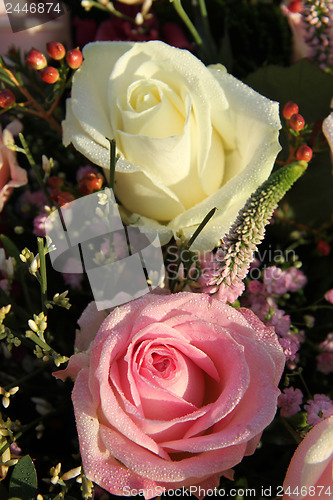 Image of Wedding Flowers: Different shades of pink roses