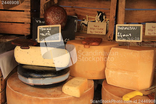 Image of Cheese at a Provencal market